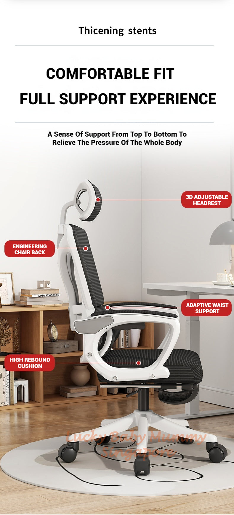 Fully Adjustable Ergonomic Mesh Office Chair