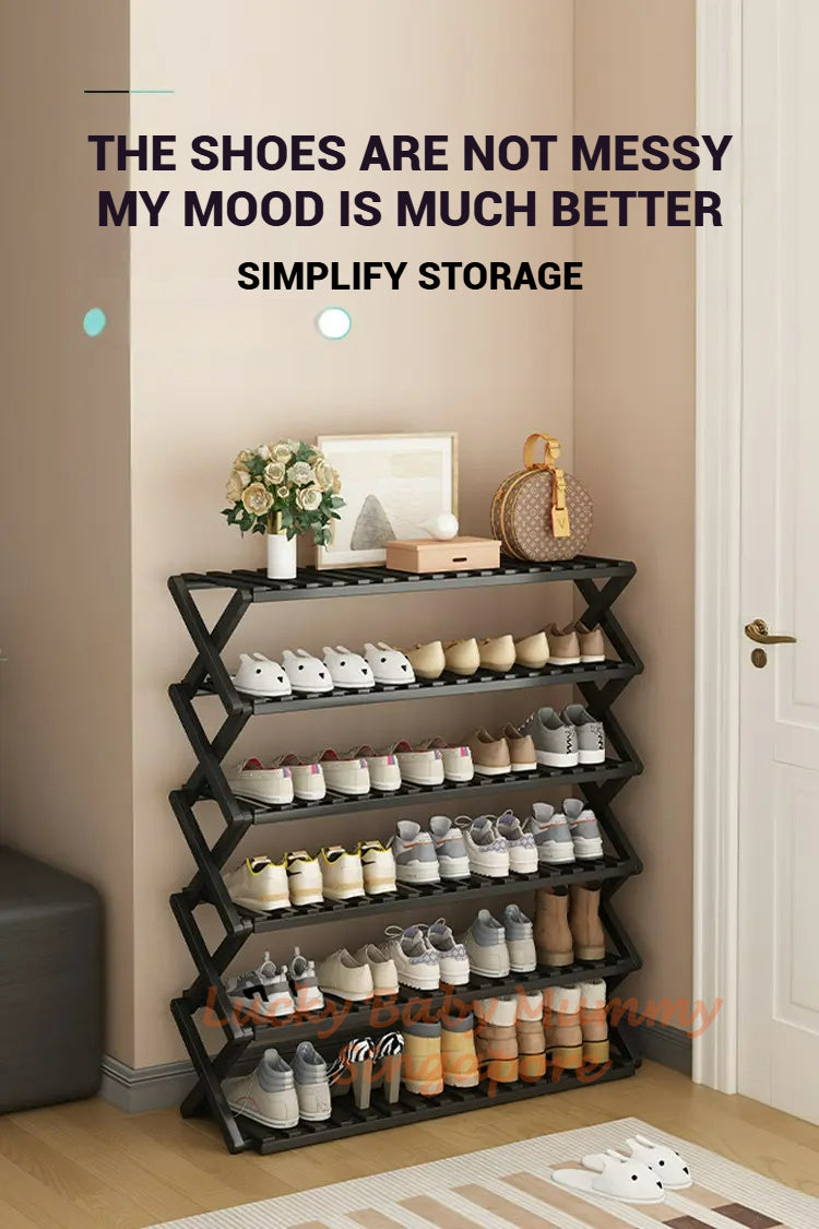 Minimalist Bamboo Shoe Rack Installation Free