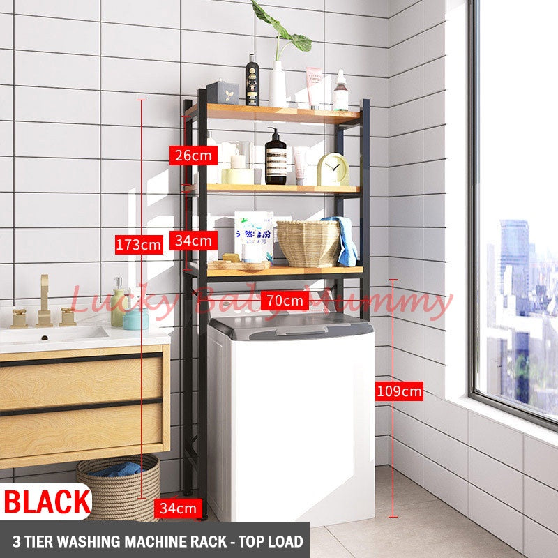 Wooden Washing Machine Rack