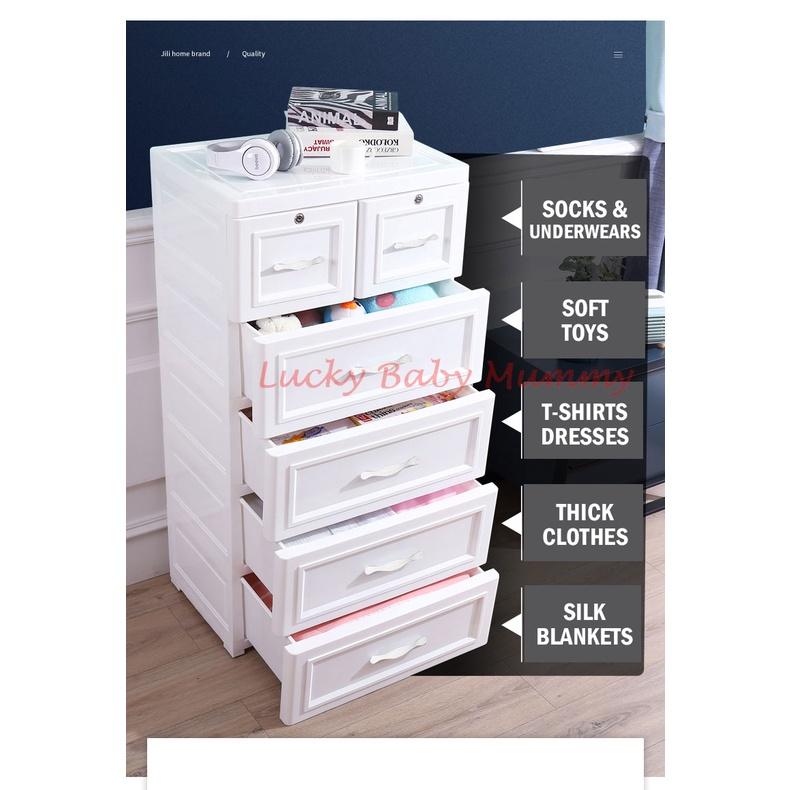 【Type F】Pure White Drawers