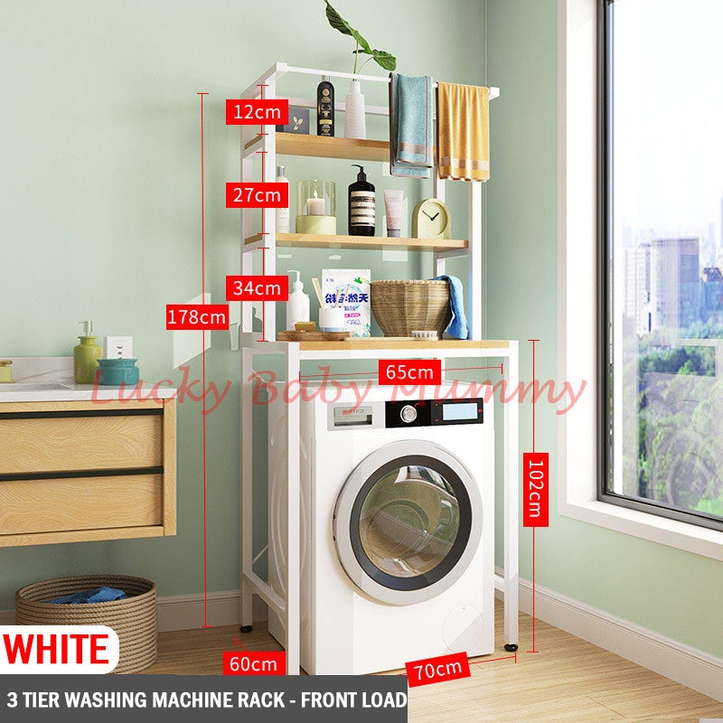 Wooden Washing Machine Rack