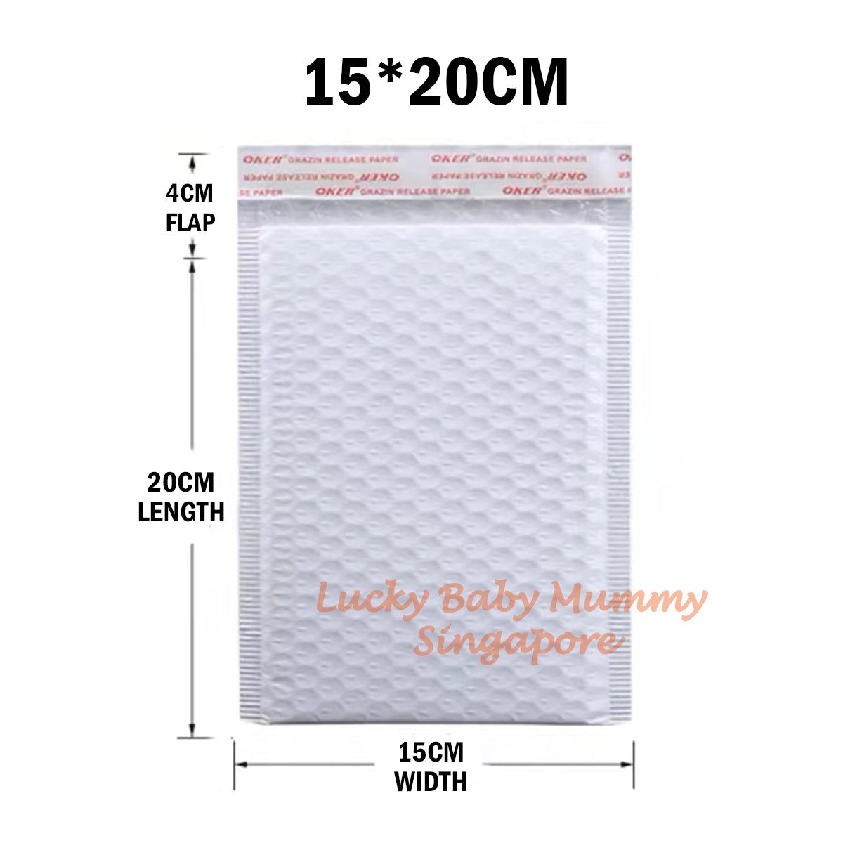 White Bubble Polymailer