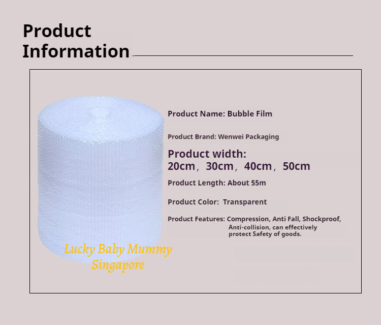 Anti-pressure bubble wrap roll