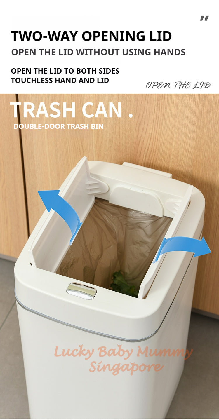 Double Door Trash Bin