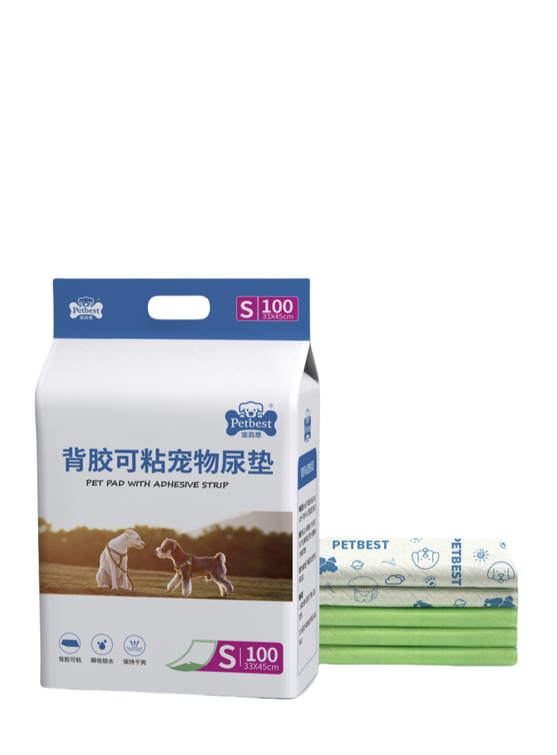 Pet Pad with Adhesive Strip
