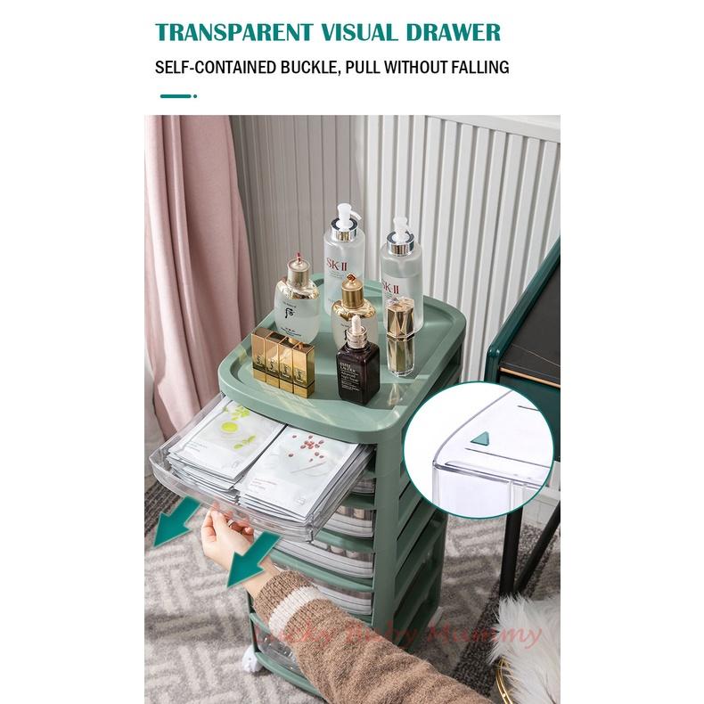 Cosmetic Storage Drawer Makeup Cabinet - 3/4/5/6/7 Tier / Storage / Organizer / Box / Plastic Storage Box