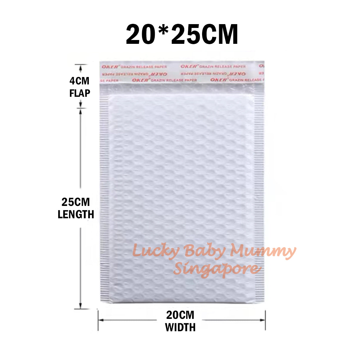 White Bubble Polymailer