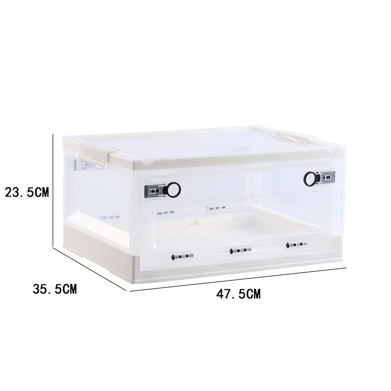 Heighten Plastic Foldable Stackable Storage Box