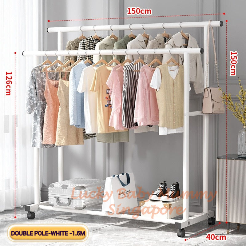 Durable Lightweight 1.5m Single and Double Clothes Drying and Laundry Rack