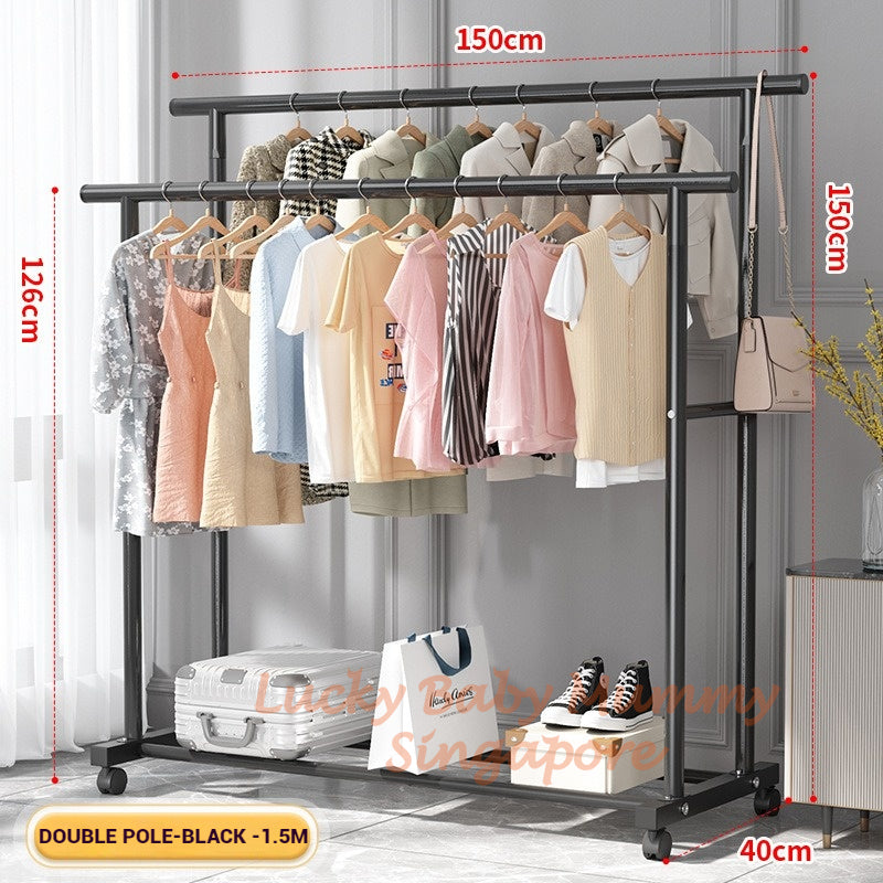 Durable Lightweight 1.5m Single and Double Clothes Drying and Laundry Rack