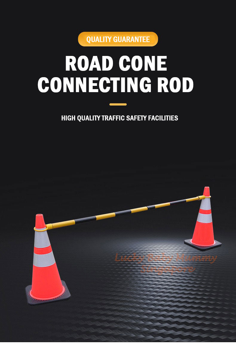 70cm PVC Traffic Cone/ Retractable 2.2 Meter Traffic Cone Bar