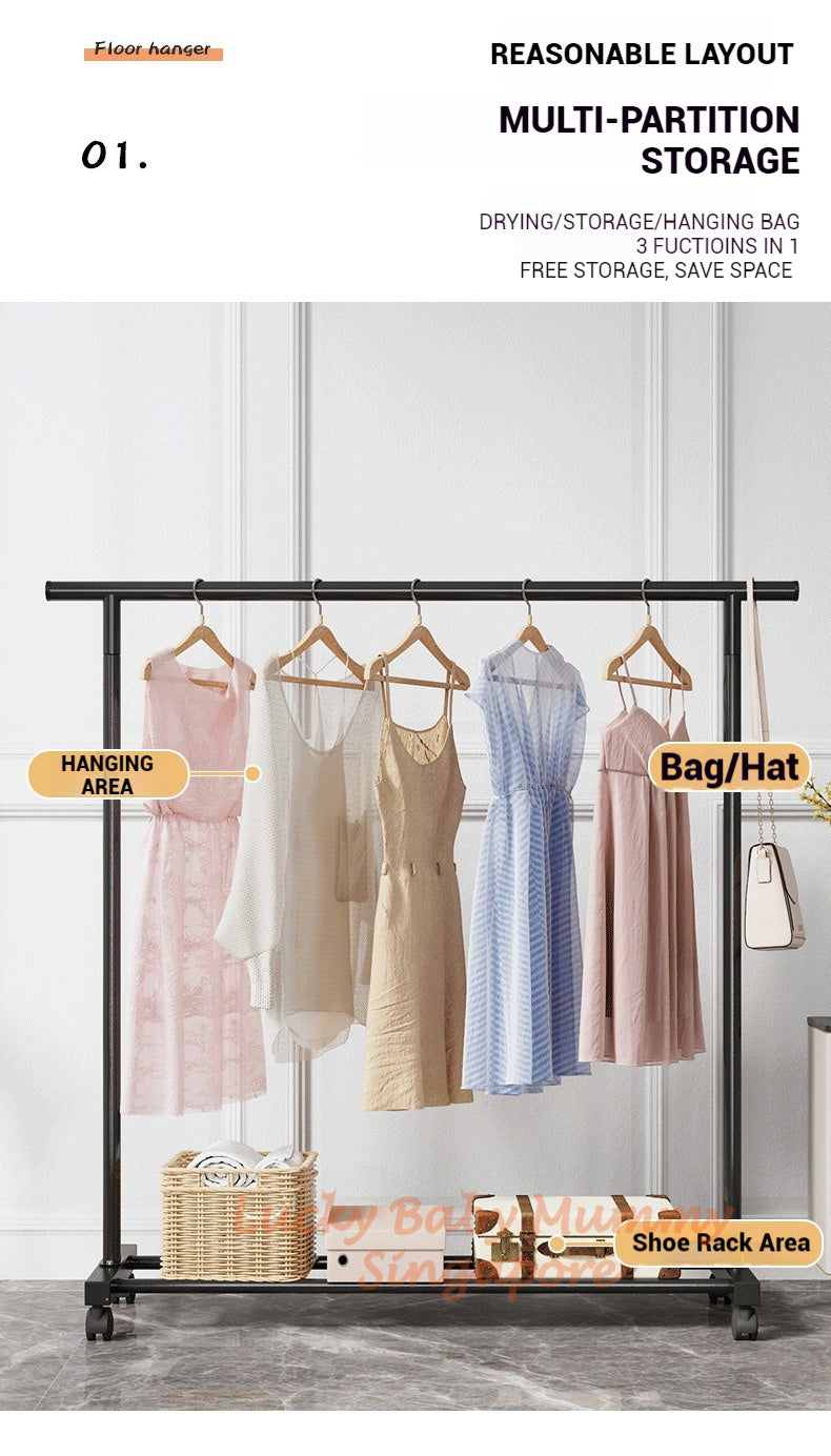 Durable Lightweight 1.5m Single and Double Clothes Drying and Laundry Rack