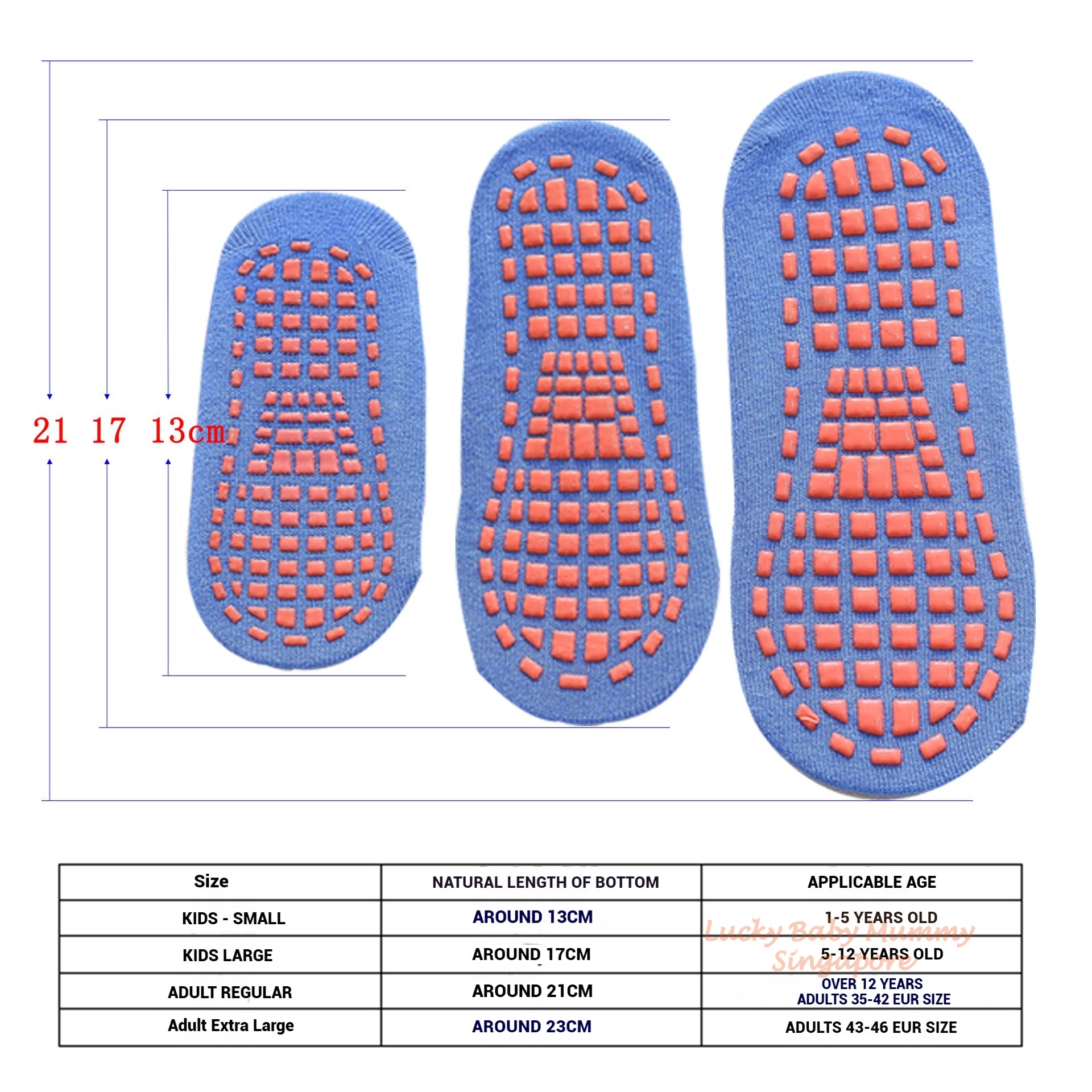 Non-Slip Grip Socks for Kids, Adults, and Toddlers