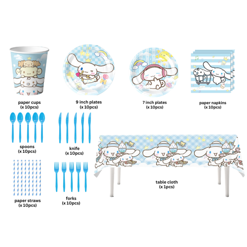 Cinnamoroll Party Supplies SET