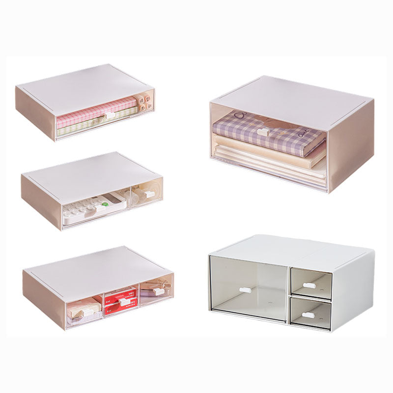 Stackable Compartment Desktop Storage Box