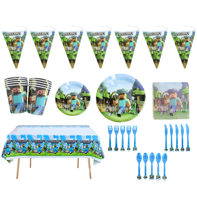 Minecraft Party Supplies SET