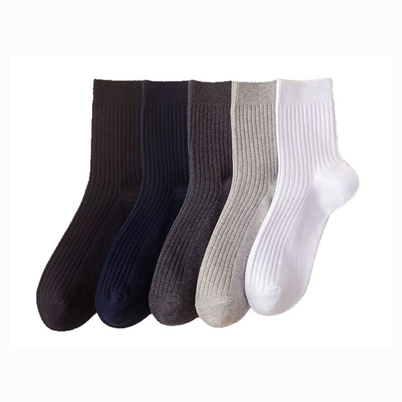 Japanese-Style Men’s Cotton Socks Value Pack | 4-Colour Set