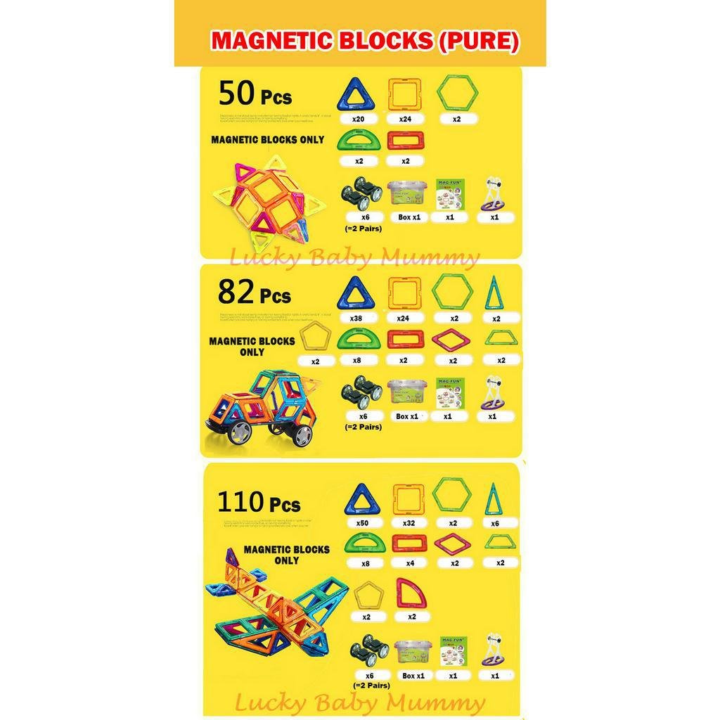 3D Magnetic Building Blocks