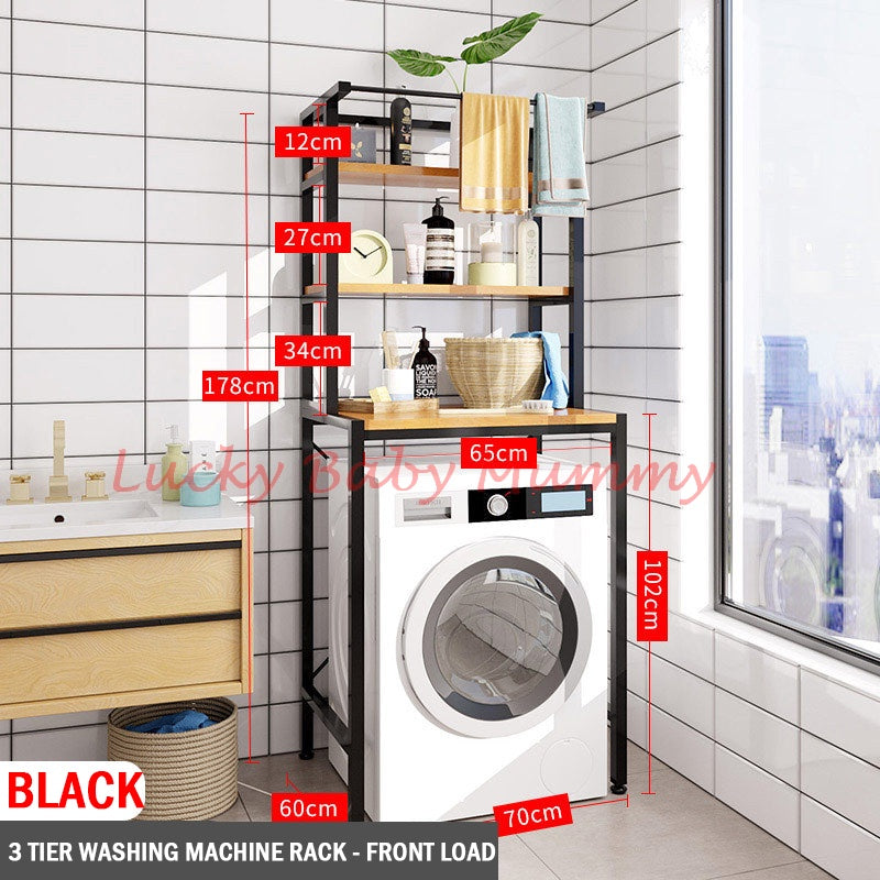 Wooden Washing Machine Rack