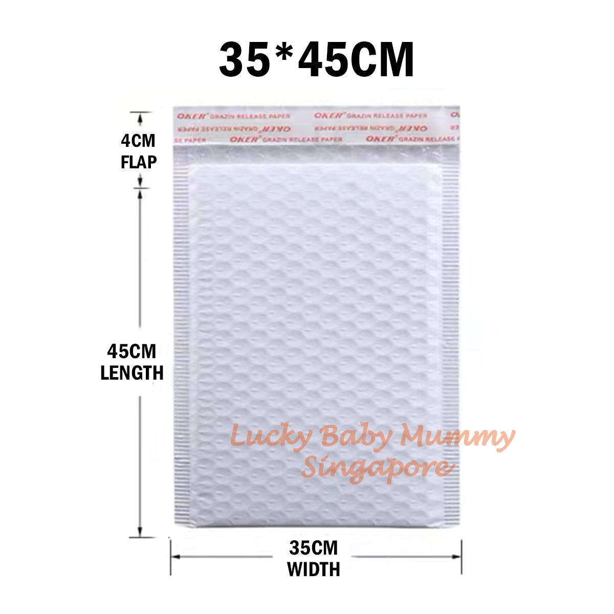 White Bubble Polymailer