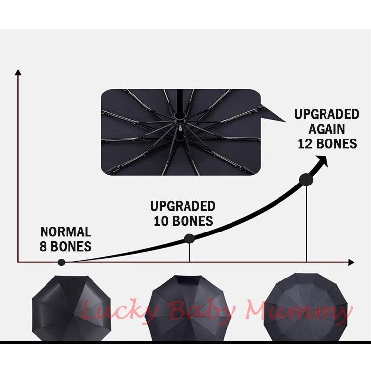 12 Ribs Automatic Opening Umbrella