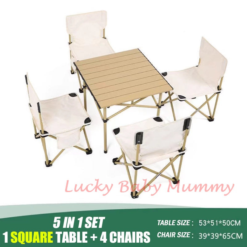 Portable Table Outdoor Camping Table and Chair Set