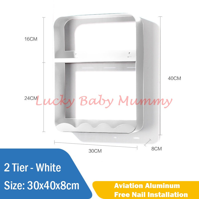 Nail Free Bathroom Rack