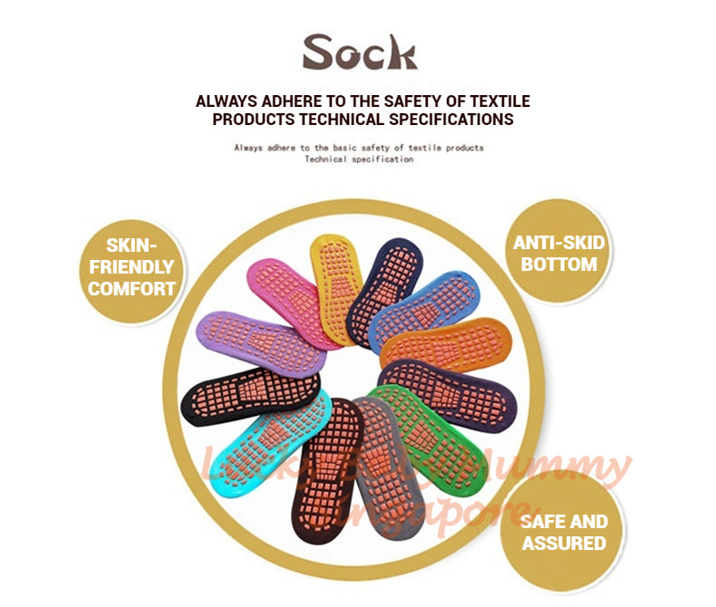 Non-Slip Grip Socks for Kids, Adults, and Toddlers