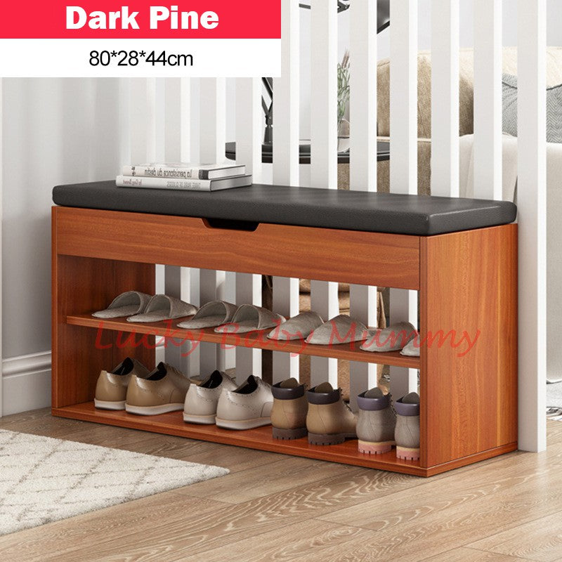 【M018】Wooden Shoe Rack Bench