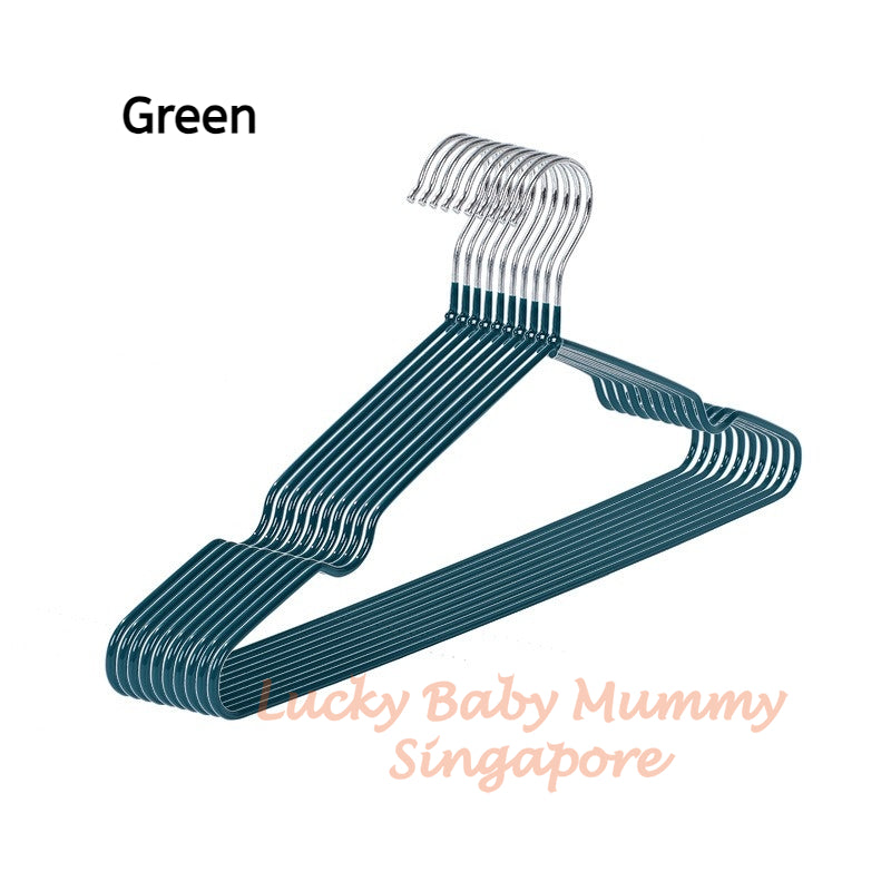 Extra Thick Stainless-Steel PVC Anti-Slip Metal Hanger