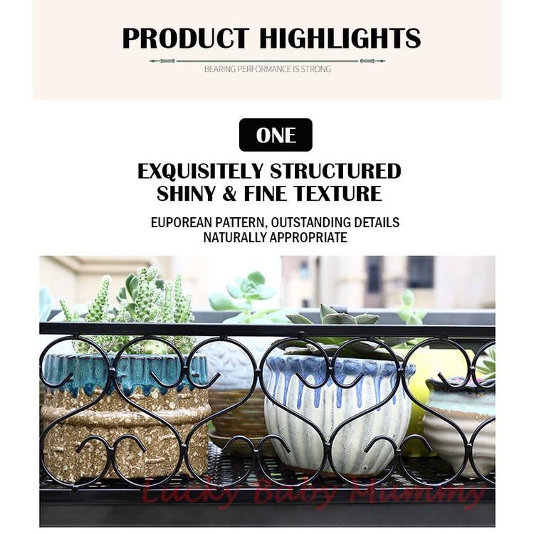 Steel Flower Potted Pot Plant Rack