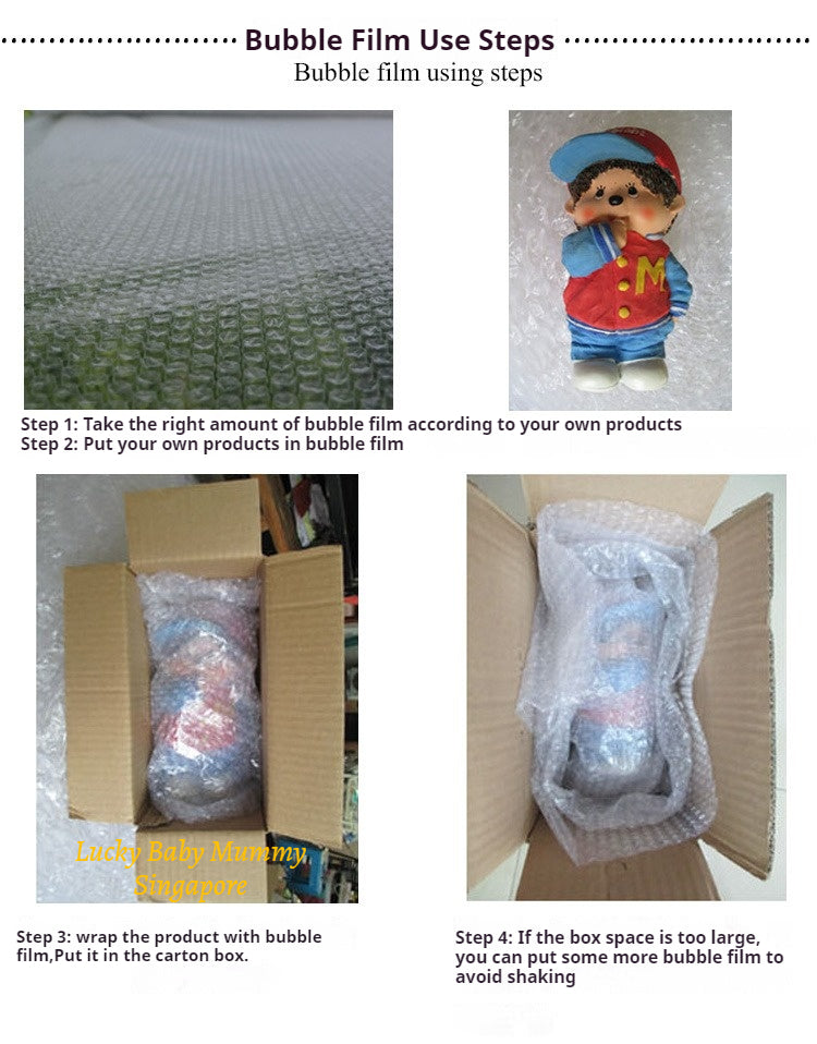 Anti-pressure bubble wrap roll