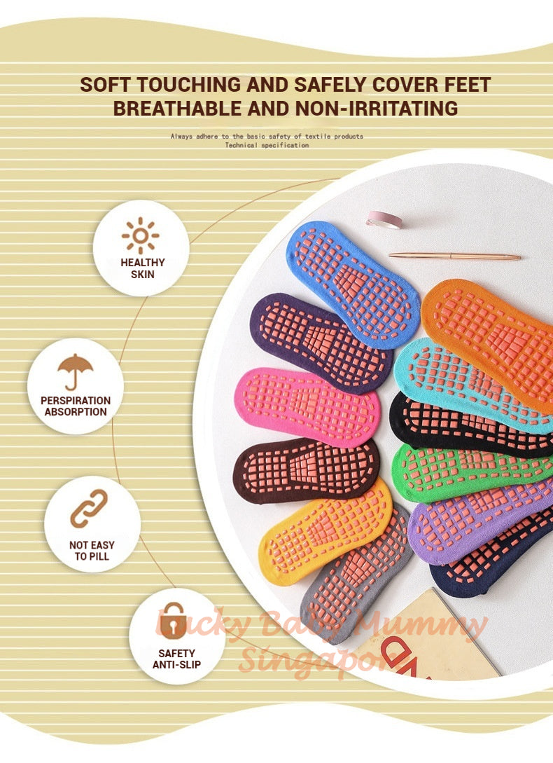 Non-Slip Grip Socks for Kids, Adults, and Toddlers