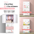 1 Door+ 3 Drawers