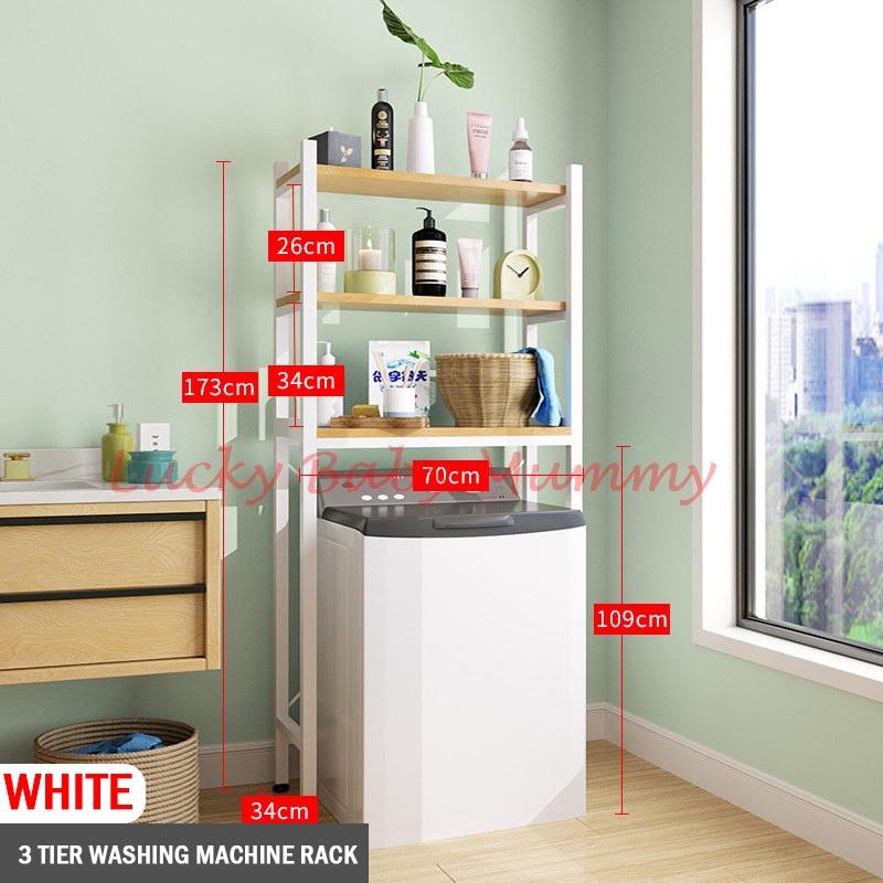 Wooden Washing Machine Rack