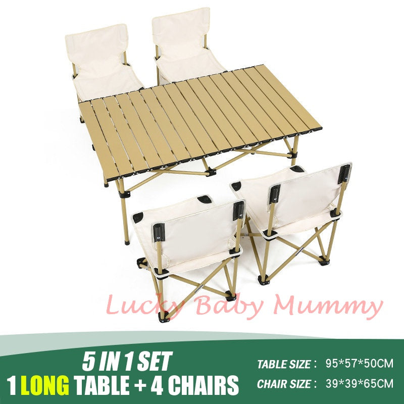 Portable Table Outdoor Camping Table and Chair Set