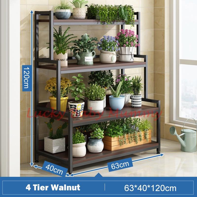 Trapezoid Metal Plant Rack