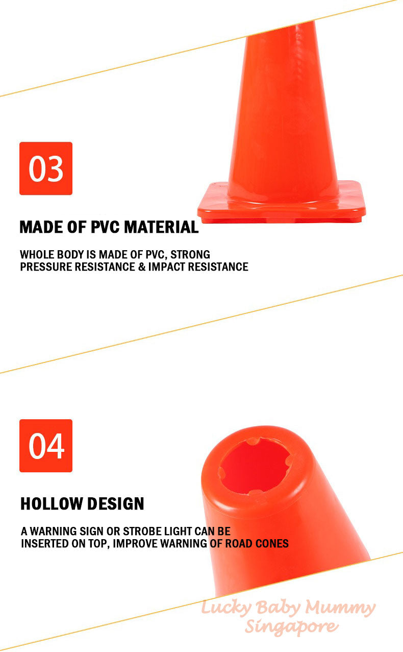 70cm PVC Traffic Cone/ Retractable 2.2 Meter Traffic Cone Bar