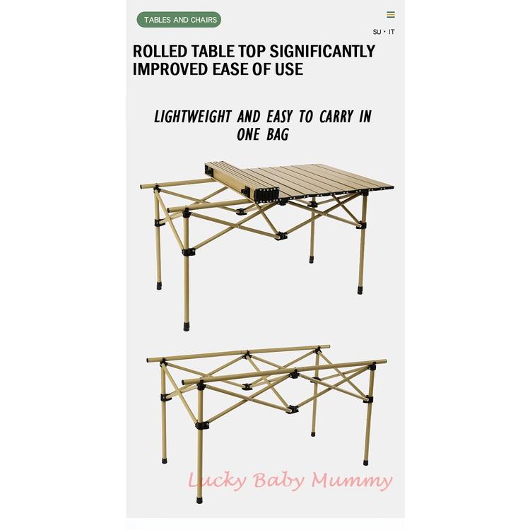 Portable Table Outdoor Camping Table and Chair Set