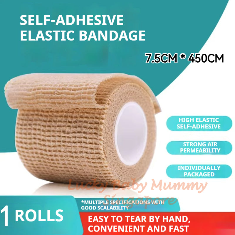 12 rolls Self-Adhesive Elastic Bandage Wrap/Waterproof Breathable Injury Tape for outdoor sports