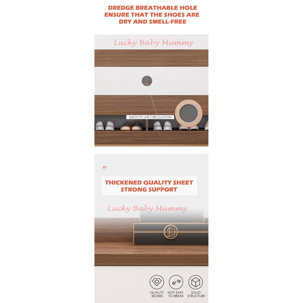 Minimalist Shoe Wood Cabinet