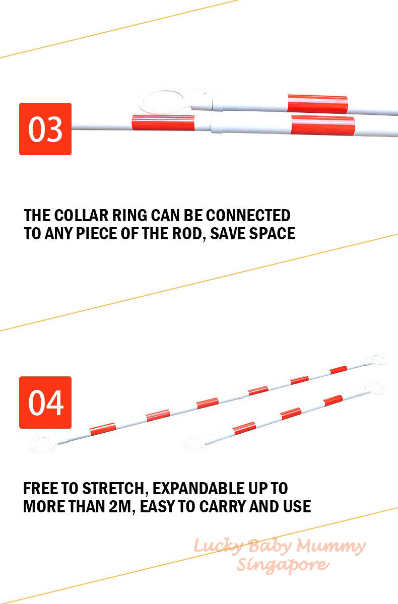 70cm PVC Traffic Cone/ Retractable 2.2 Meter Traffic Cone Bar