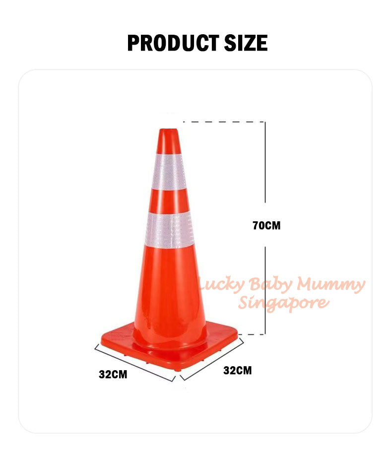 70cm PVC Traffic Cone/ Retractable 2.2 Meter Traffic Cone Bar