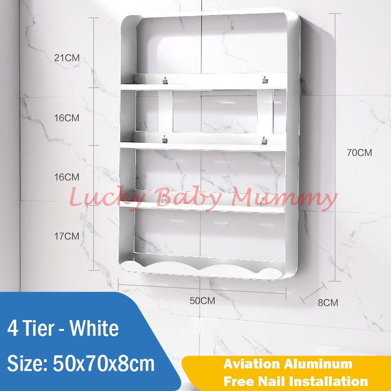 Nail Free Bathroom Rack