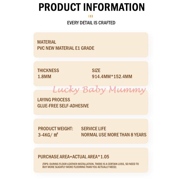 Flooring PVC Self-Adhesive Stickers