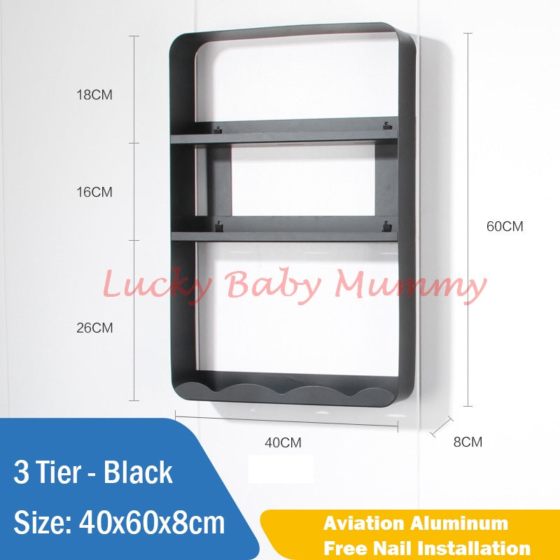 Nail Free Bathroom Rack