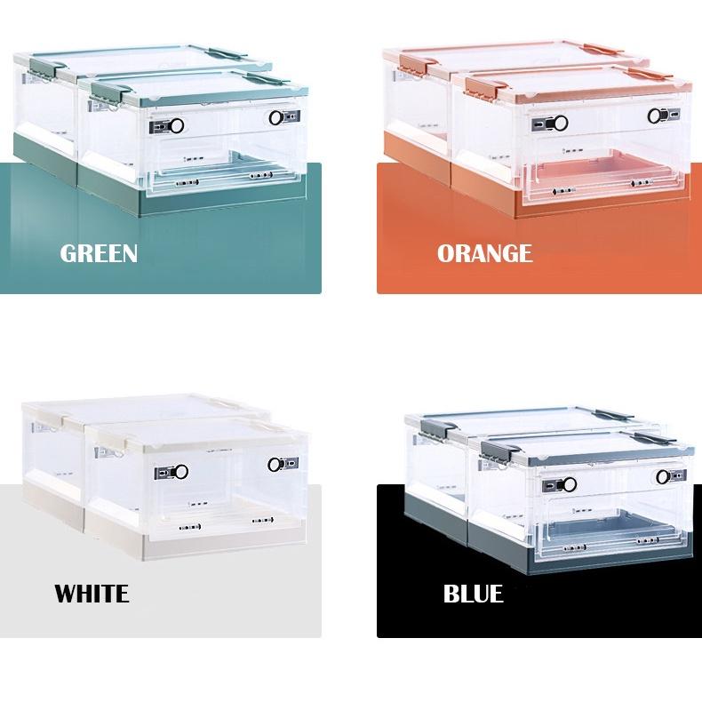 Heighten Plastic Foldable Stackable Storage Box