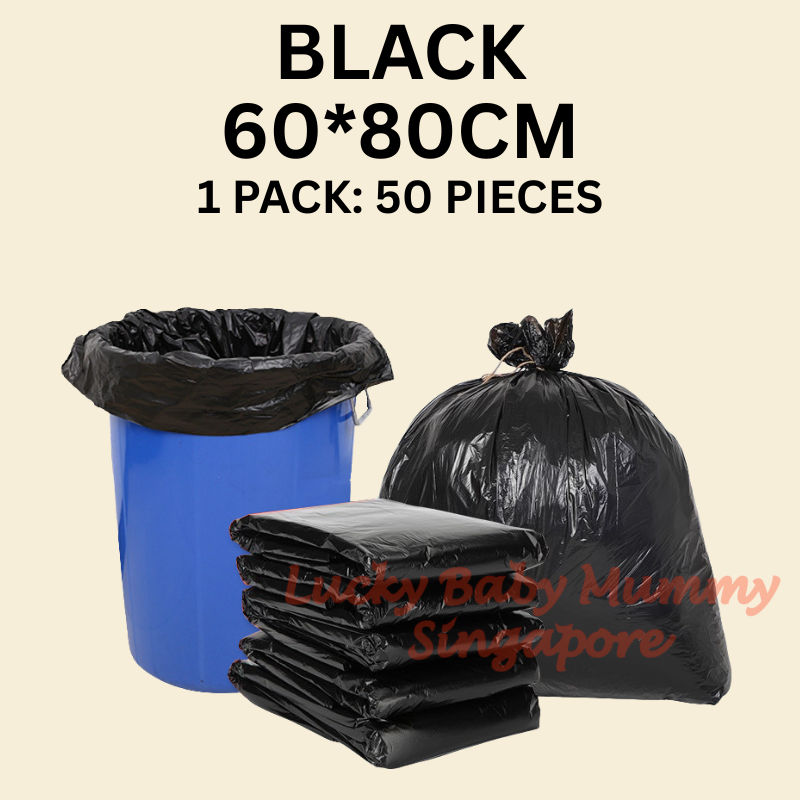 BLACK and Food Waste Large Plastic Dustbin Liners