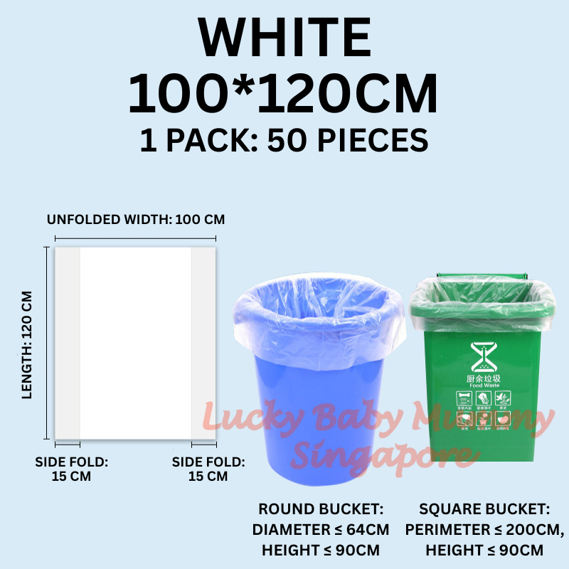 BLACK and Food Waste Large Plastic Dustbin Liners