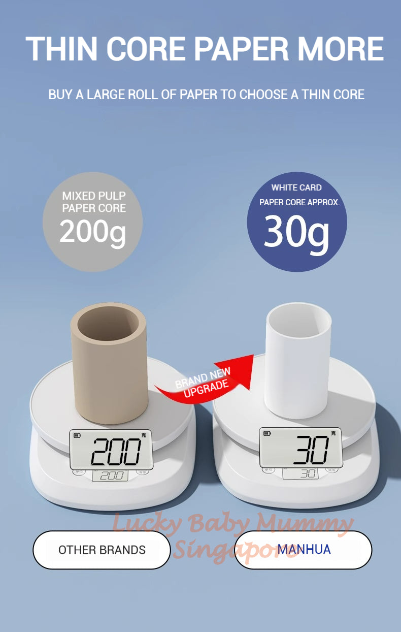 【6 Rolls/Box】Manhua Jumbo Roll Toilet Paper